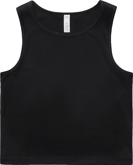 Wo's Active Crop Tank in Black