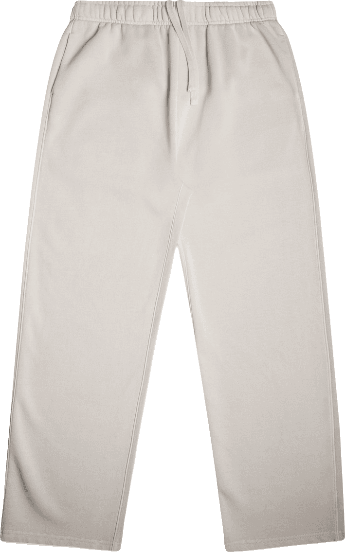 Relax Faded Cuffless Track Pants in Faded Bone